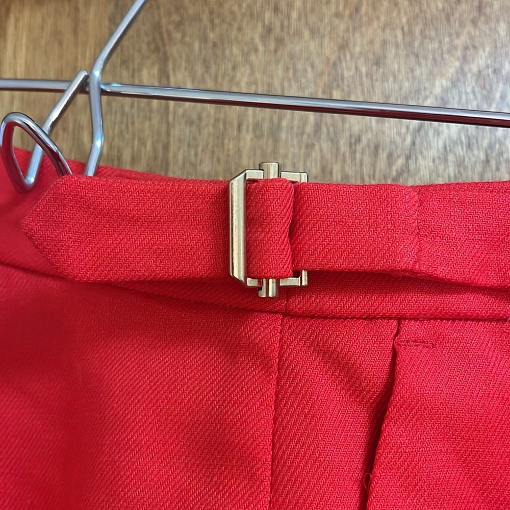 J. Crew Red Women's Pantsuit Jacket and Trousers - Picture 8 of 9